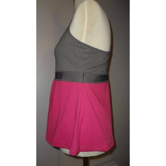 Zella Babydoll Exercise Yoga Top Pink Gray X-Small - Picture 4 of 6